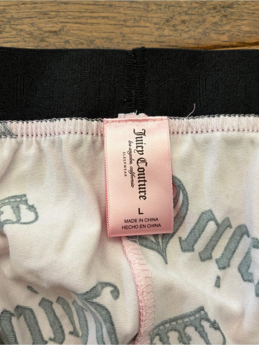 Y2K Juicy Couture Light Pink Velour Logo Pajama Lounge Set Size Large - Picture 6 of 7
